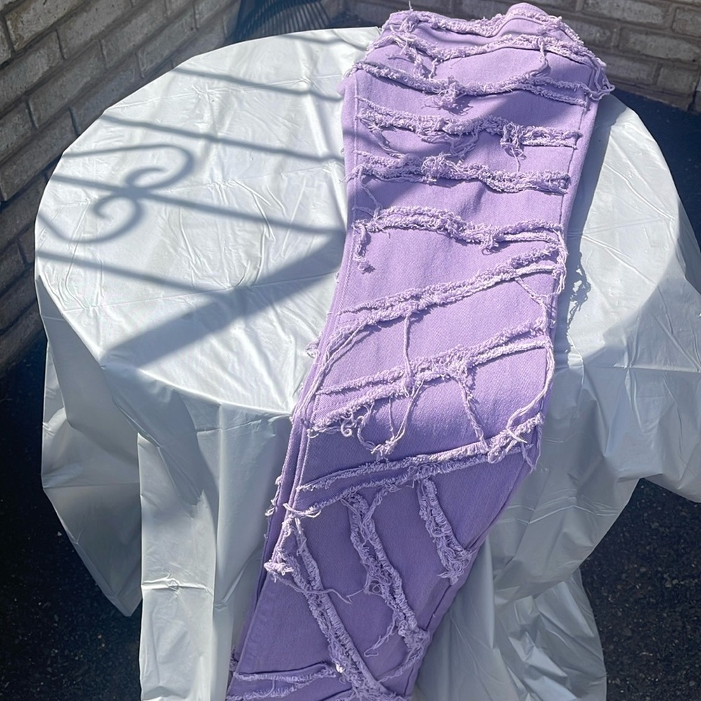 Purple stack jeans. Size 34/38